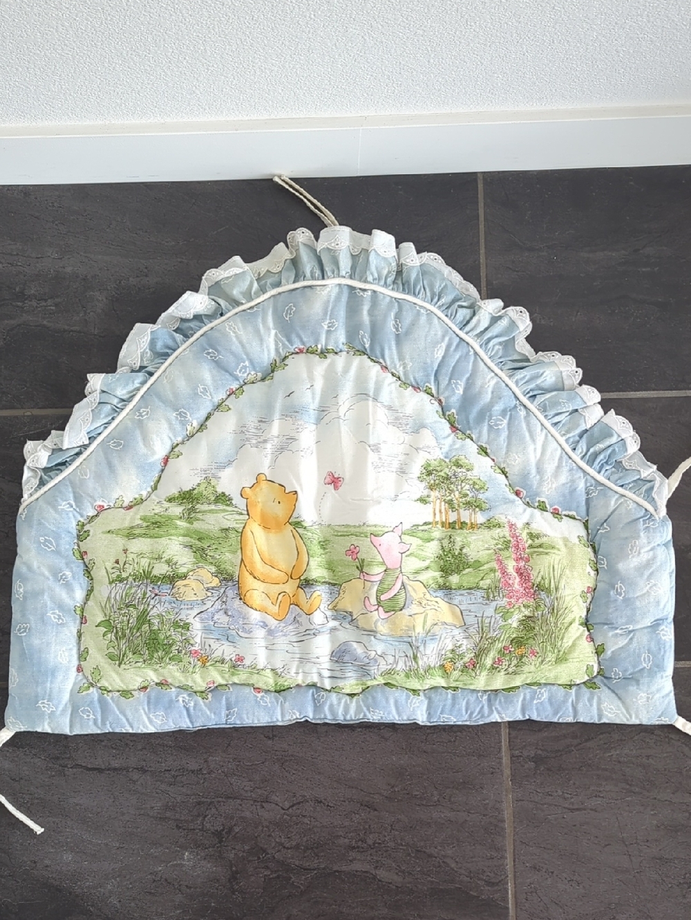 Vintage Winnie The Pooh Crib Headboard Padding